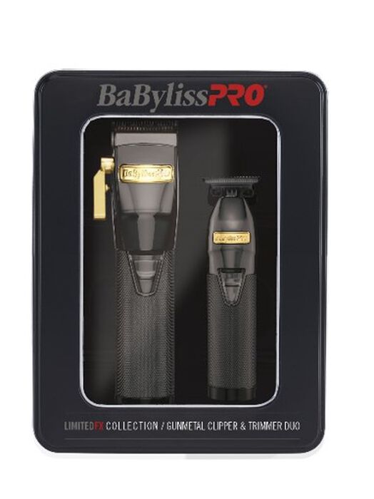 BaBylissPRO® LimitedFX Collection Gunmetal Clipper & Trimmer Duo image number 1