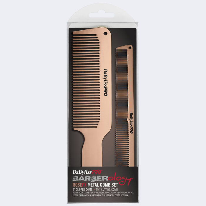 BaBylissPRO® ROSEFX Metal Comb 2-Pack