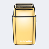 Afeitadora de doble hoja metálica con/sin cable BaBylissPRO® FOILFX02™, en dorado