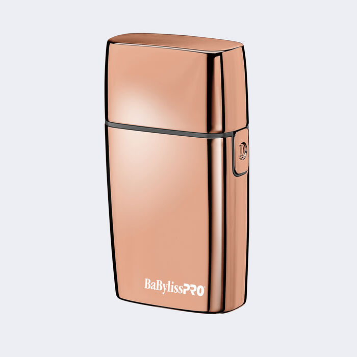 Afeitadora de doble hoja metálica sin cable FOILFX02™​​​​​​​ de BaBylissPRO® (oro rosado)