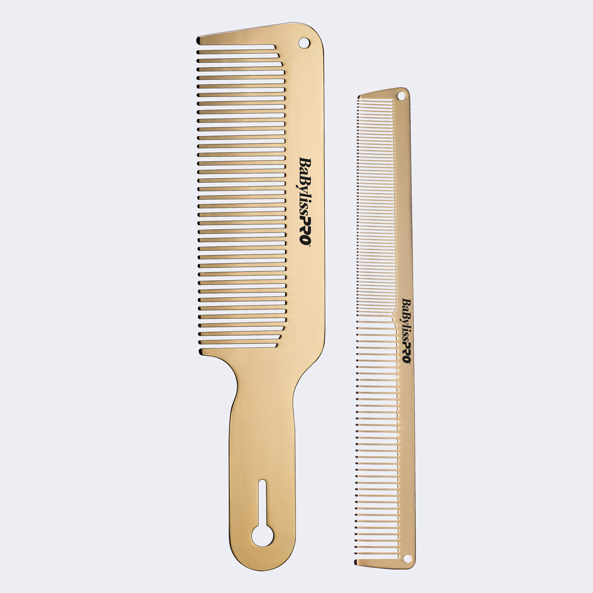 BaBylissPRO&reg; GOLDFX Metal Comb 2-Pack