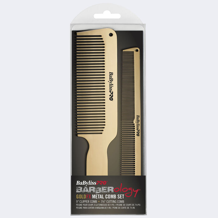 BaBylissPRO® GOLDFX Metal Comb 2-Pack, , hi-res image number 2