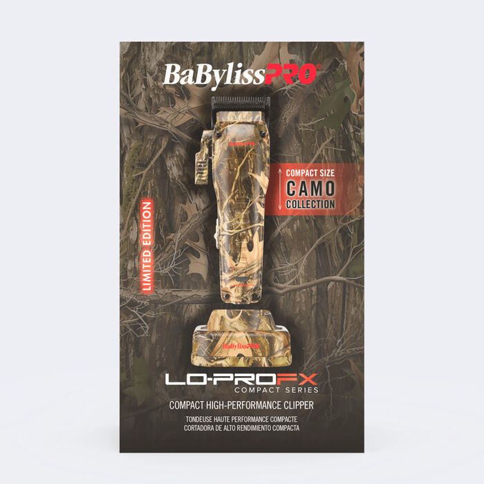 Cortadora de tamaño compacto LO-PROFX BaBylissPRO®, colección en camuflaje de edición limitada