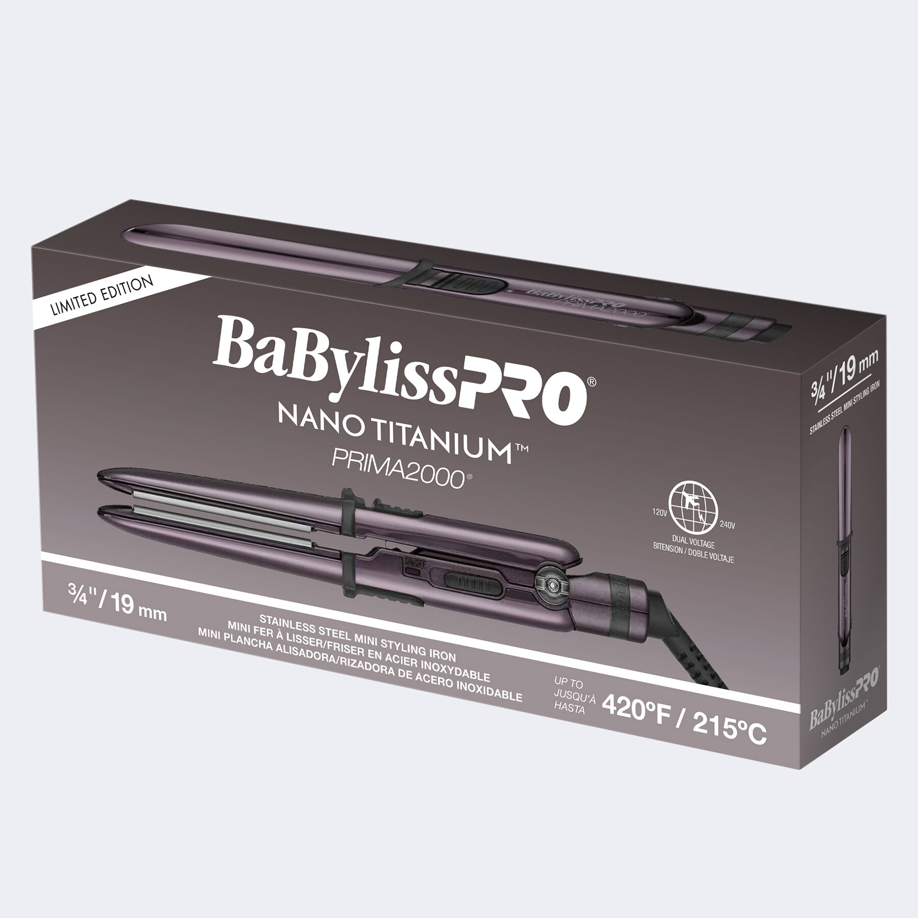 3 4 Prima2000 Styling Iron Nightfall Purple BaBylissPRO