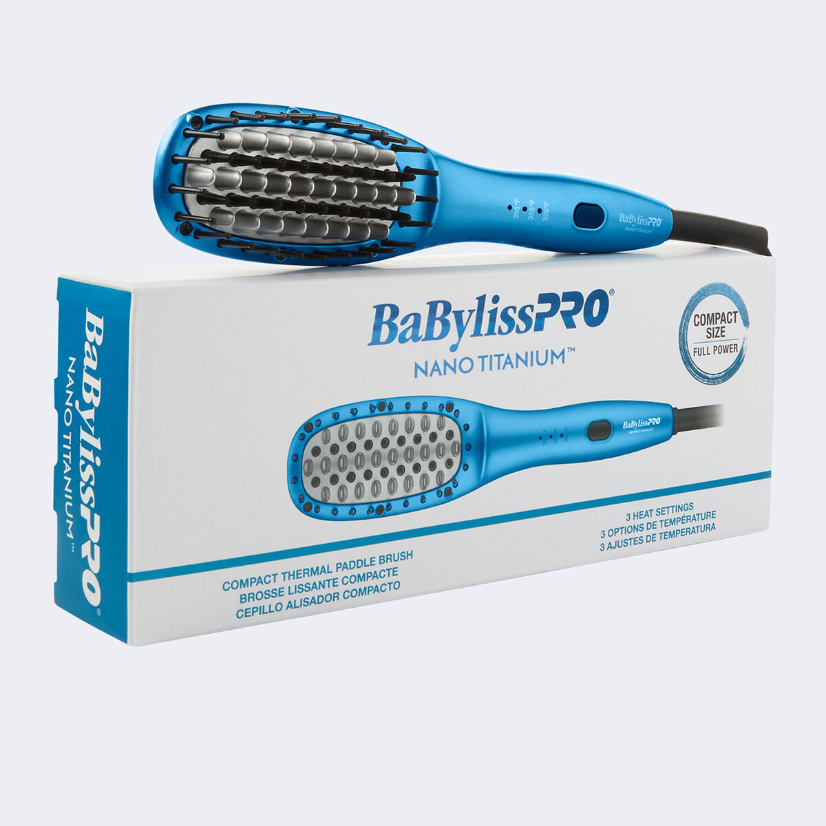Cepillo alisador compacto BaBylissPRO® Nano Titanium™