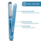 BaBylissPRO&reg; Nano Titanium&trade; 1&frac14;" Spring Curl Iron & 1" Ultra-Thin Flat Iron Prepack