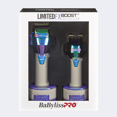 BaBylissPRO® LimitedFX Boost+ Collection with Clipper, Trimmer & Charging Base Set - Iridescent