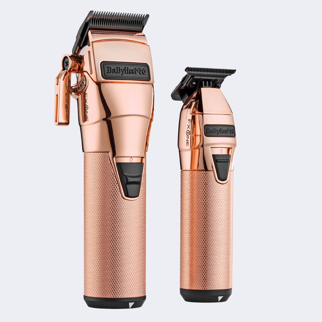 FXONE Rose Gold Clipper & Trimmer Set (Tools Only) | BaBylissPRO
