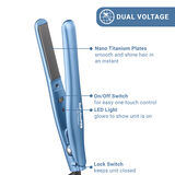 Juego de planchas alisadora ultradelgadas de 1 in y 3/4 in BaBylissPRO® Nano Titanium™