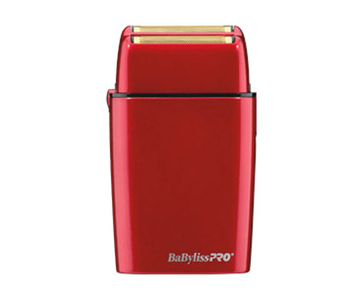 BaBylissPRO® FOILFX02™ Cordless Red Metal Double Foil Shaver, , hi-res image number 0