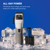 Cortadora de cabello de metal de batería intercambiable FXONE FrostByte de BaBylissPRO®, edición limitada