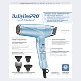BaBylissPRO&reg; Nano Titanium&trade; Professional High-Speed Dual Ionic Dryer