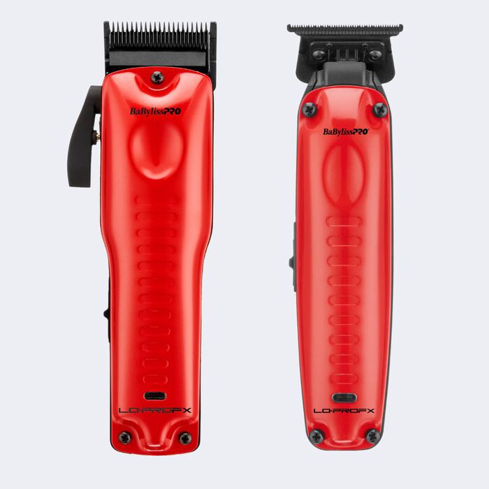 BaBylissPRO® SPECIAL EDITION Influencer LoPROFX Clipper & Trimmer Prepack (Red)