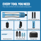 Sistema de secado y peinado con aire caliente 5 en 1 para cabello liso u ondulado BaBylissPRO® Style/Switch™