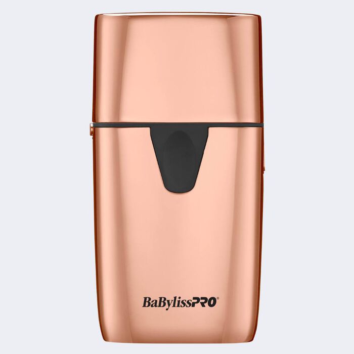Afeitadora de doble hoja con luz UV BaBylissPRO®, en oro rosa