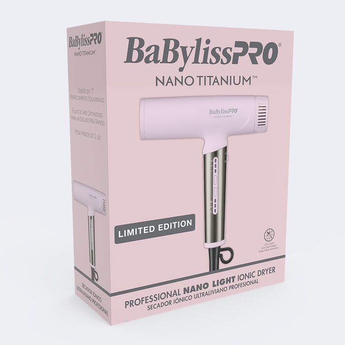 BaBylissPRO® Nano Titanium™ Limited Edition Professional Nano Light Ionic Dryer (Pink)