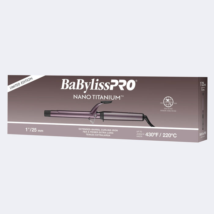 Tenaza extralarga de 1 in BaBylissPRO® Nano Titanium™, colección de edición limitada Nightfall