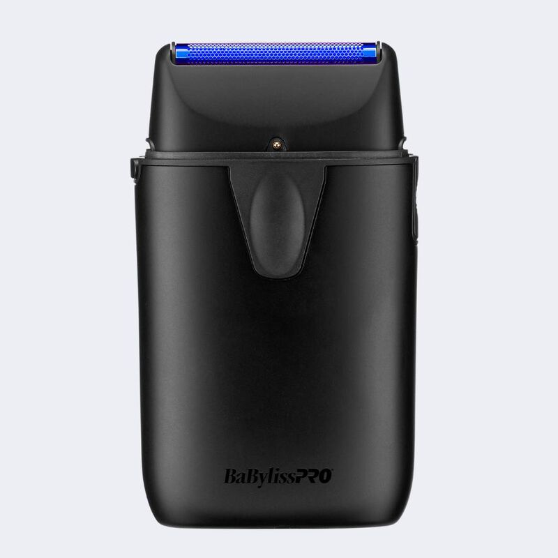 Afeitadora de hoja con luz UV BaBylissPRO® UVFOIL, en negro mate