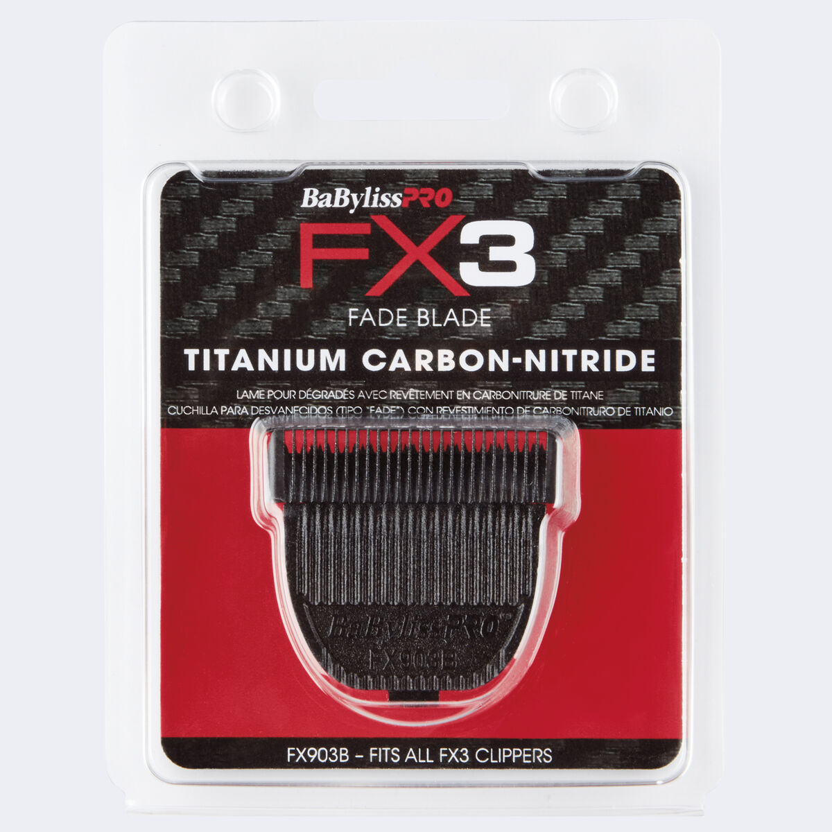 Cuchilla ultradelgada para cortes Fade de titanio/nitruro de carbono BaBylissPRO®