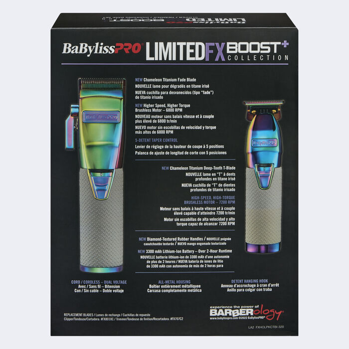 BaBylissPRO® LimitedFX Boost+ Collection with Clipper, Trimmer & Charging Base Set - Iridescent, , hi-res image number 1