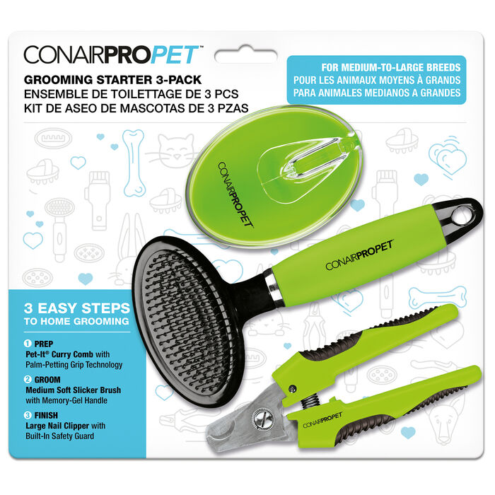 CONAIRPROPET™ Large Grooming Starter Value 3-Pack