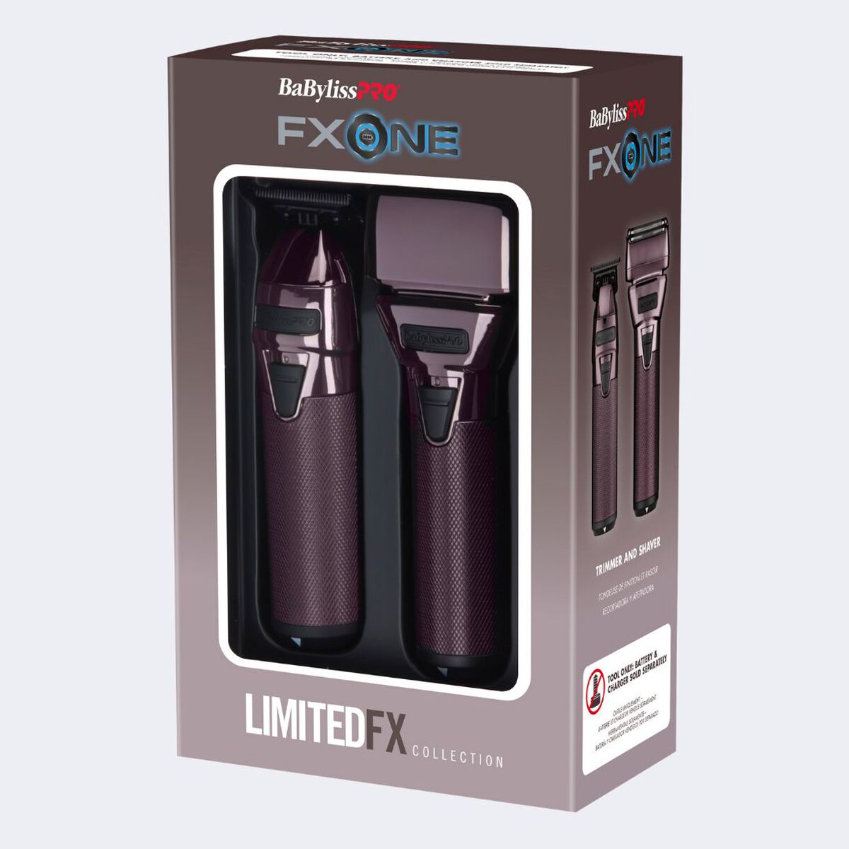 Juego de afeitadora de hoja y recortadora BaBylissPRO® FXONE, colección de edición limitada Nightfall (solo las herramientas)