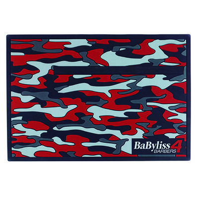 BaBylissPRO® Red Camo Magnetic strip barber mat