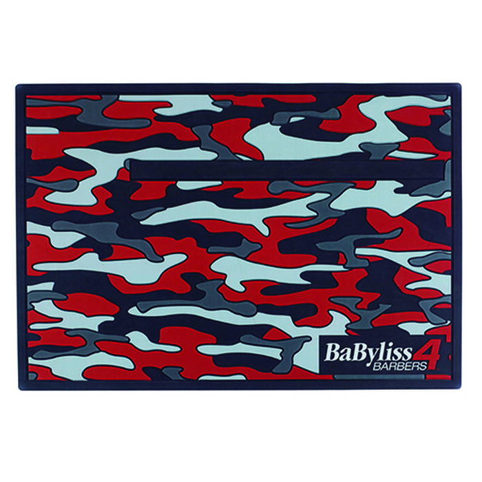 BaBylissPRO® Red Camo Magnetic strip barber mat, , hi-res image number 0