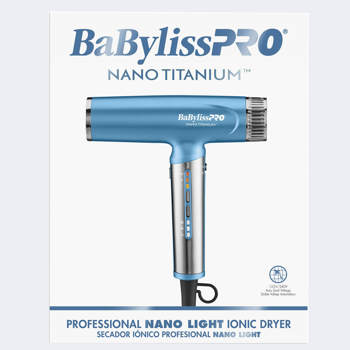Secador iónico de alta velocidad ultraliviano BaBylissPRO® Nano Titanium™