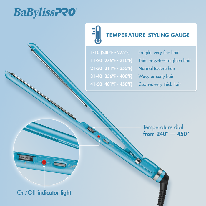 BaBylissPRO® Nano Titanium™ 1½ " Ultra-Thin Straightener
