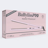 BaBylissPRO&reg; Nano Titanium&trade; Limited Edition 1" Ultra-Thin Flat Iron (Pink)