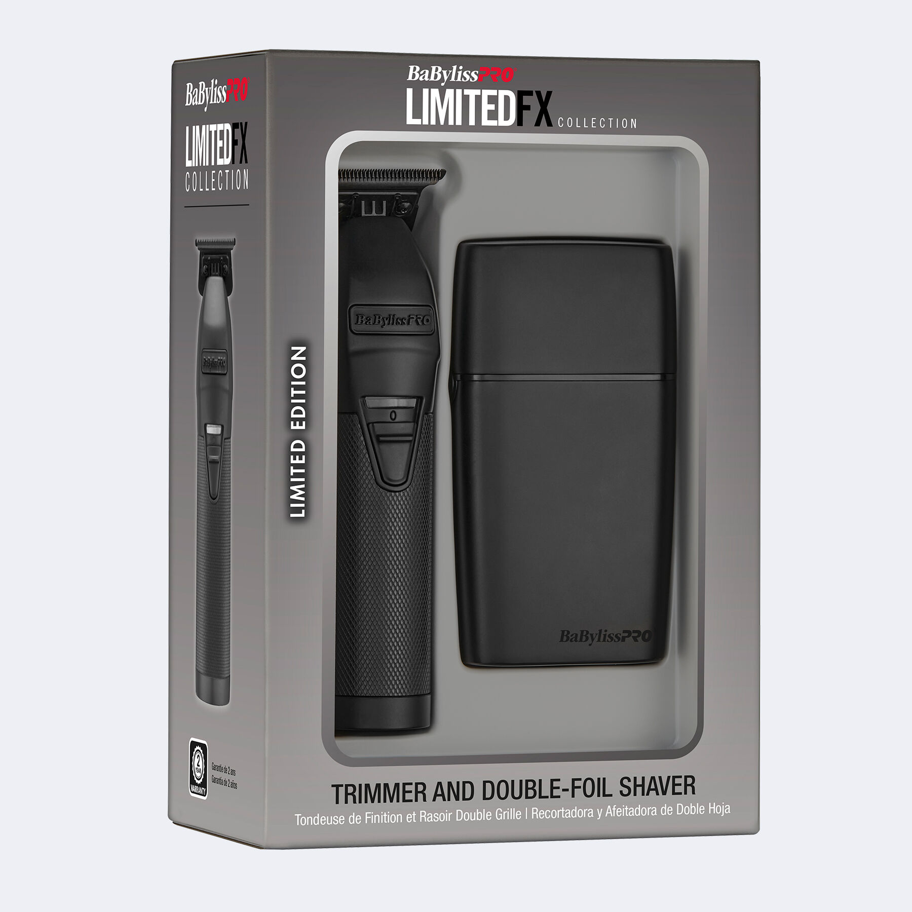 BaBylissPRO限定FX 黒トリマー＆シェーバー Trimmer & Double-Foil Shaver | Black Gift Set | BaBylissPRO