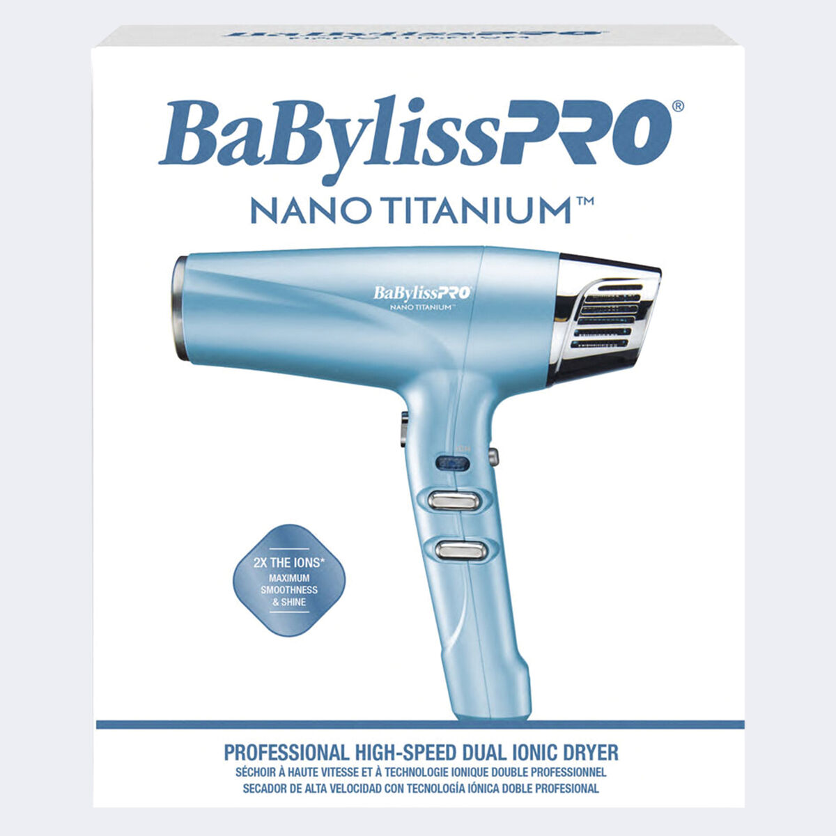 BaBylissPRO&reg; Nano Titanium&trade; Professional High-Speed Dual Ionic Dryer