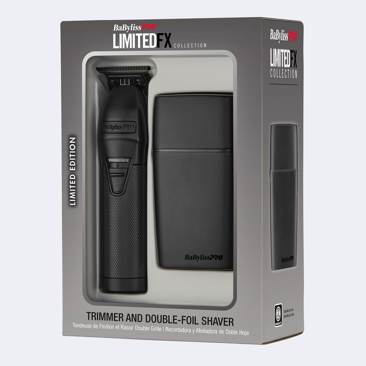 BaBylissPRO&reg; LimitedFX Matte Black Trimmer and Double-Foil Shaver Gift Set