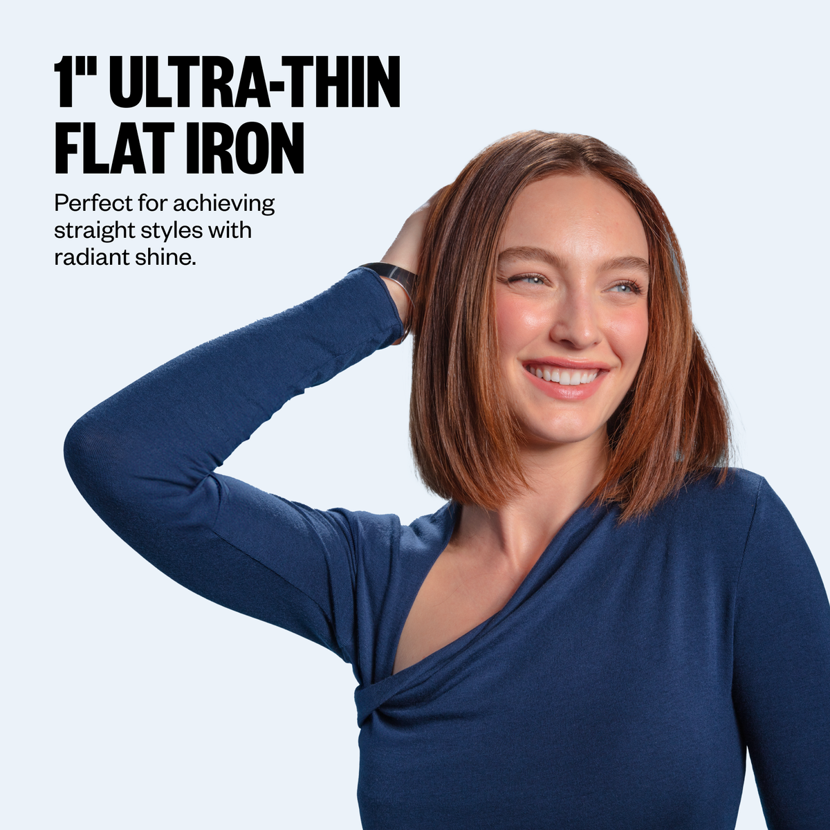 Plancha alisadora ultradelgada digital BaBylissPRO® Nano Titanium™, 1 in, de edición limitada (azul hielo)