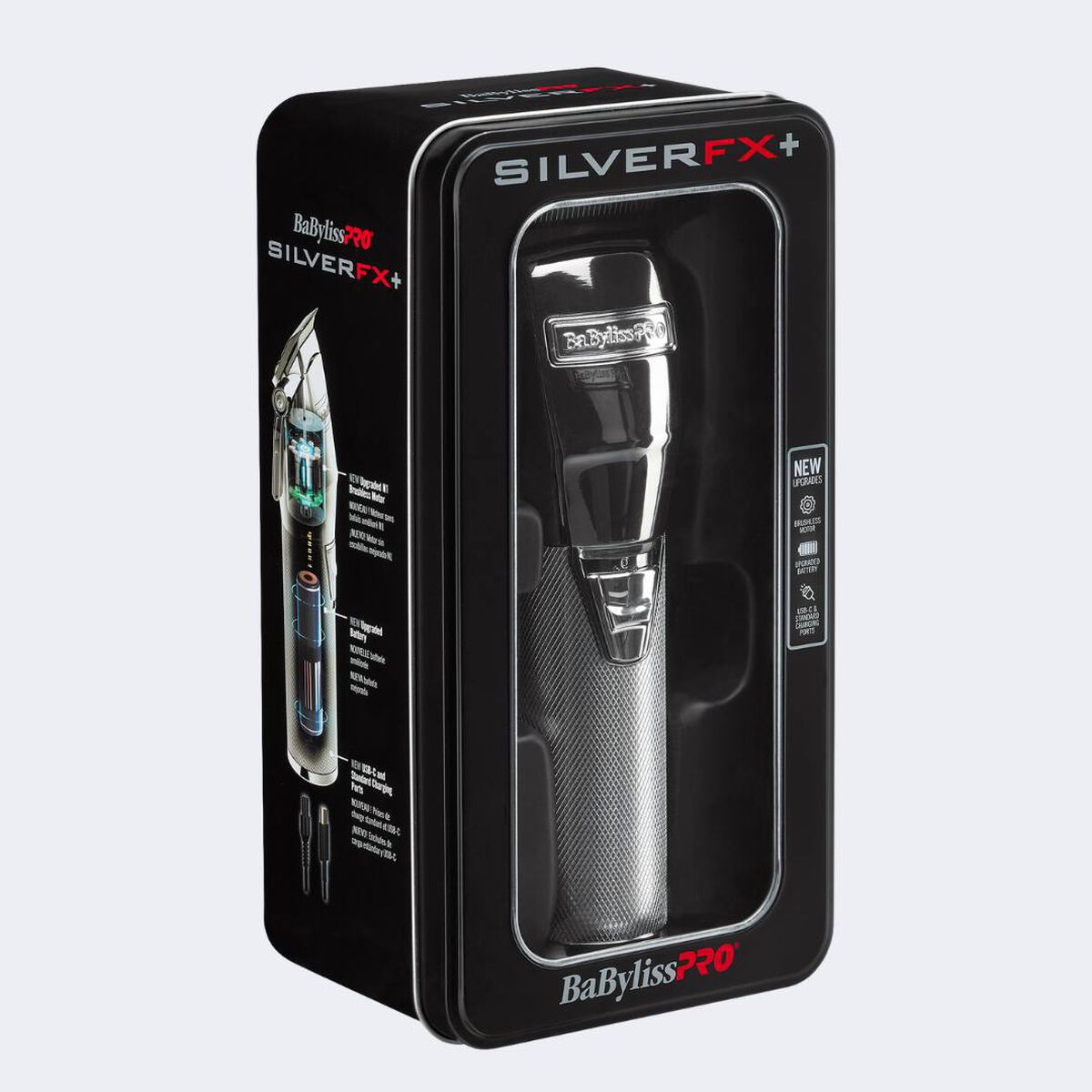 Cortadora de cabello completamente metálica de litio SilverFX+ de BaBylissPRO®