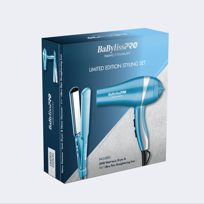 BaBylissPRO® Nano Titanium™ Dryer & Flat Iron Holiday Prepack