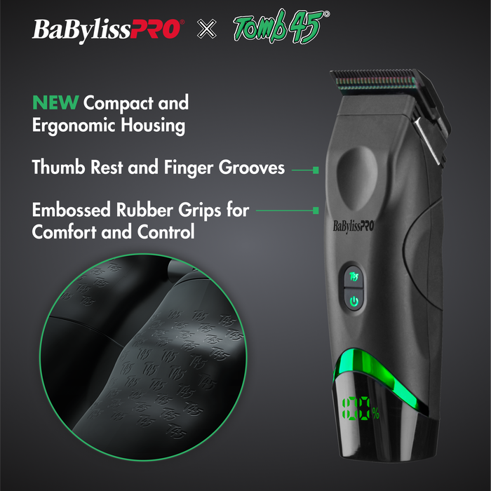 BaBylissPRO® x Tomb45® Wireless-Charging Clipper