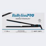 Plancha alisadora ultradelgadade 1 in BaBylissPRO® Nano Titanium™, en negro y azul (edición limitada)