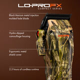 BaBylissPRO&reg; Limited Edition Camo Collection LO-PROFX Compact Clipper
