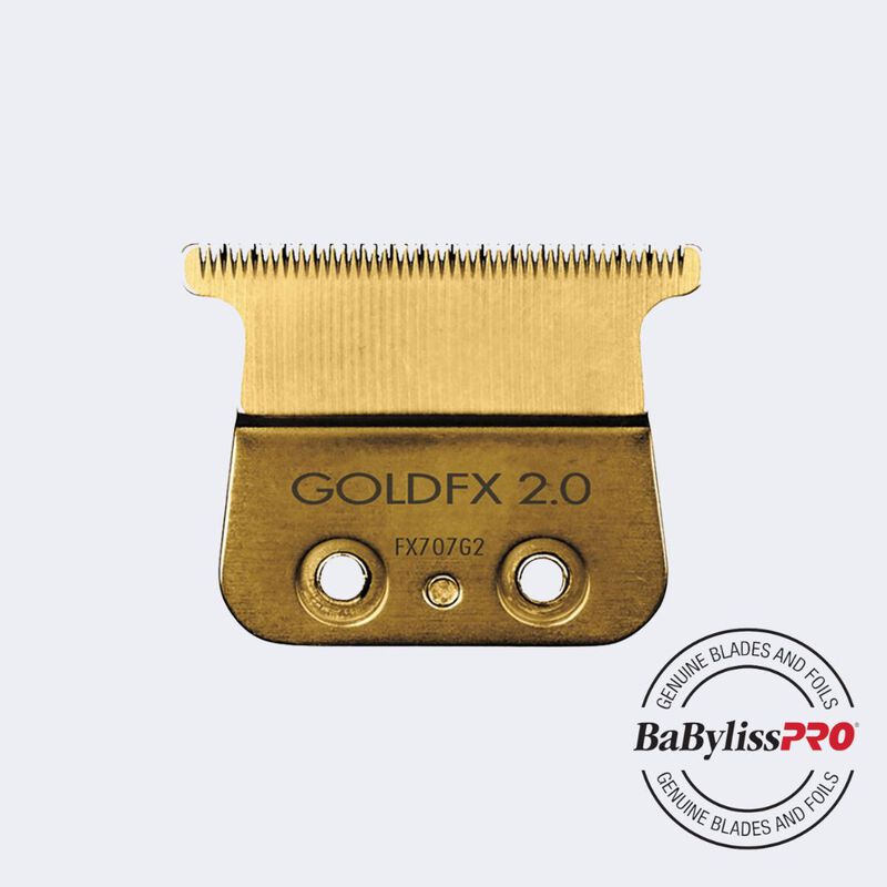 Cuchilla en “T” de dientes profundos de titanio dorado BaBylissPRO®