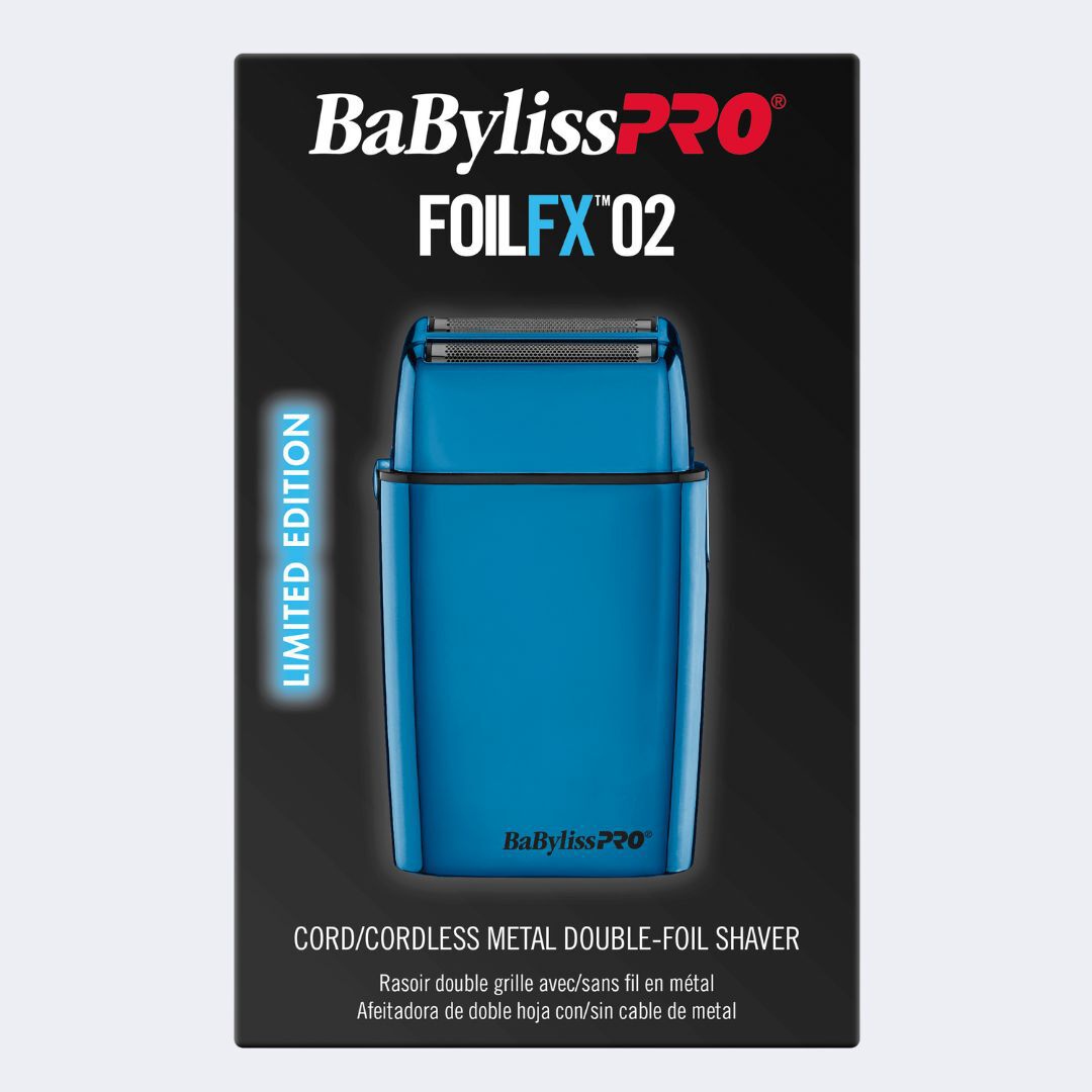 BaBylissPRO FOILFX02 Cordless Black Metal Double Foil Shaver