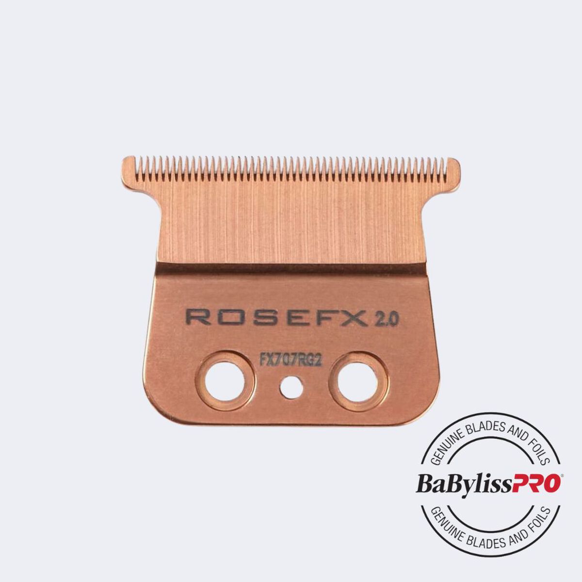 Cuchilla en “T” de dientes profundos de titanio oro rosa BaBylissPRO®