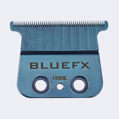 Cuchilla en “T” ultradelgada, de dientes estándar con revestimiento de titanio azul BaBylissPRO®