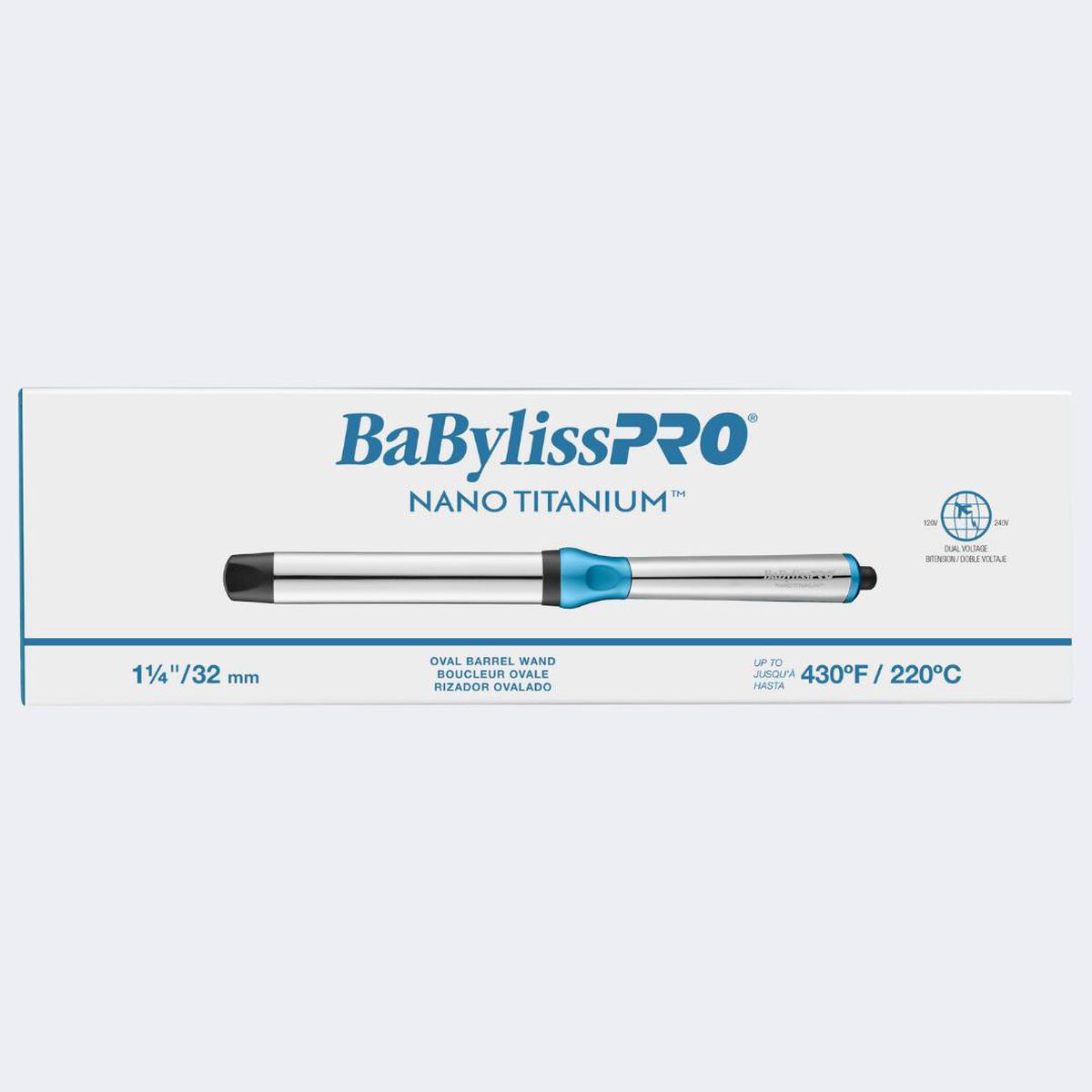 Rizador ovalado de 1-1/4 in BaBylissPRO® Nano Titanium™