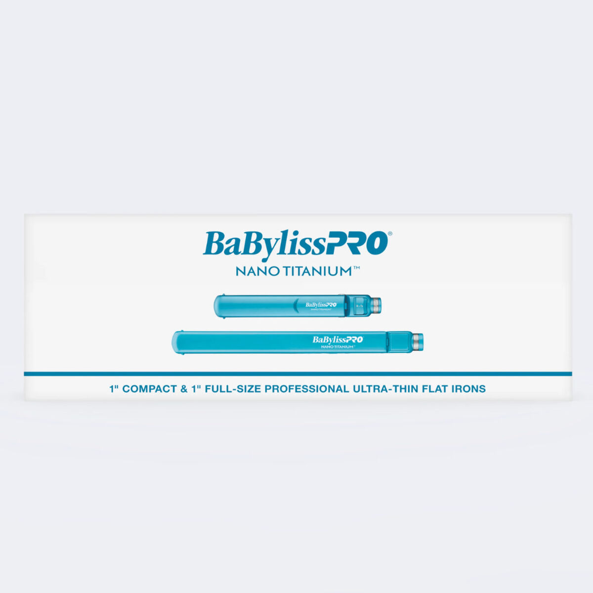 Juego de plancha alisadora ultradelgada de 1" y plancha alisadora ultrafina tamaño compacto de 1" BaBylissPRO® Nano Titanium™