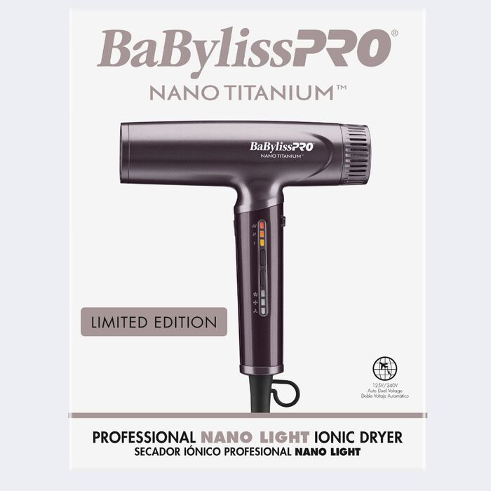 Secador iónico de alta velocidad ultraliviano BaBylissPRO® Nano Titanium™, colección de edición limitada Nightfall