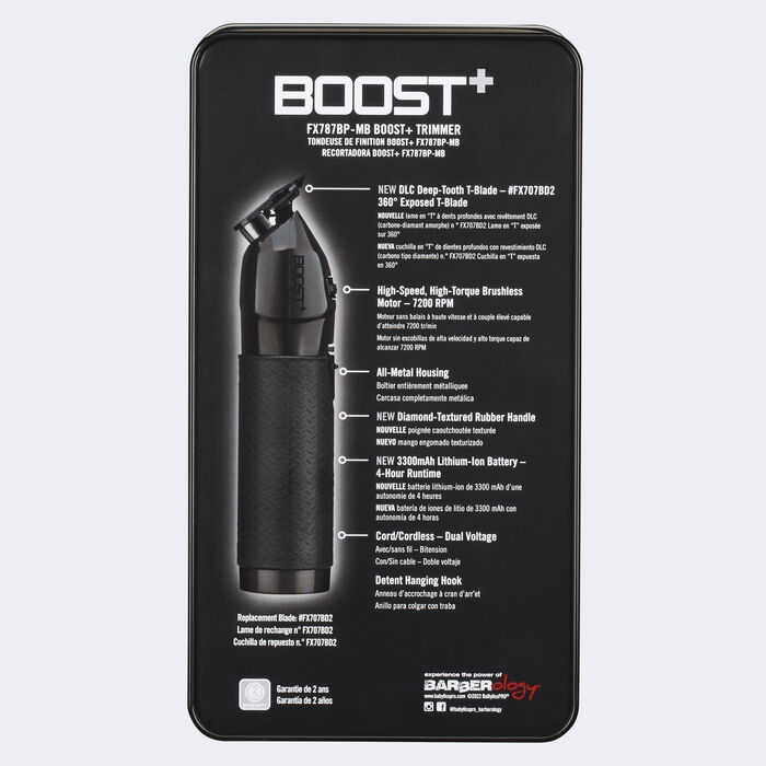 BaBylissPRO® Matte Black Boost+ Trimmer, , hi-res image number 3