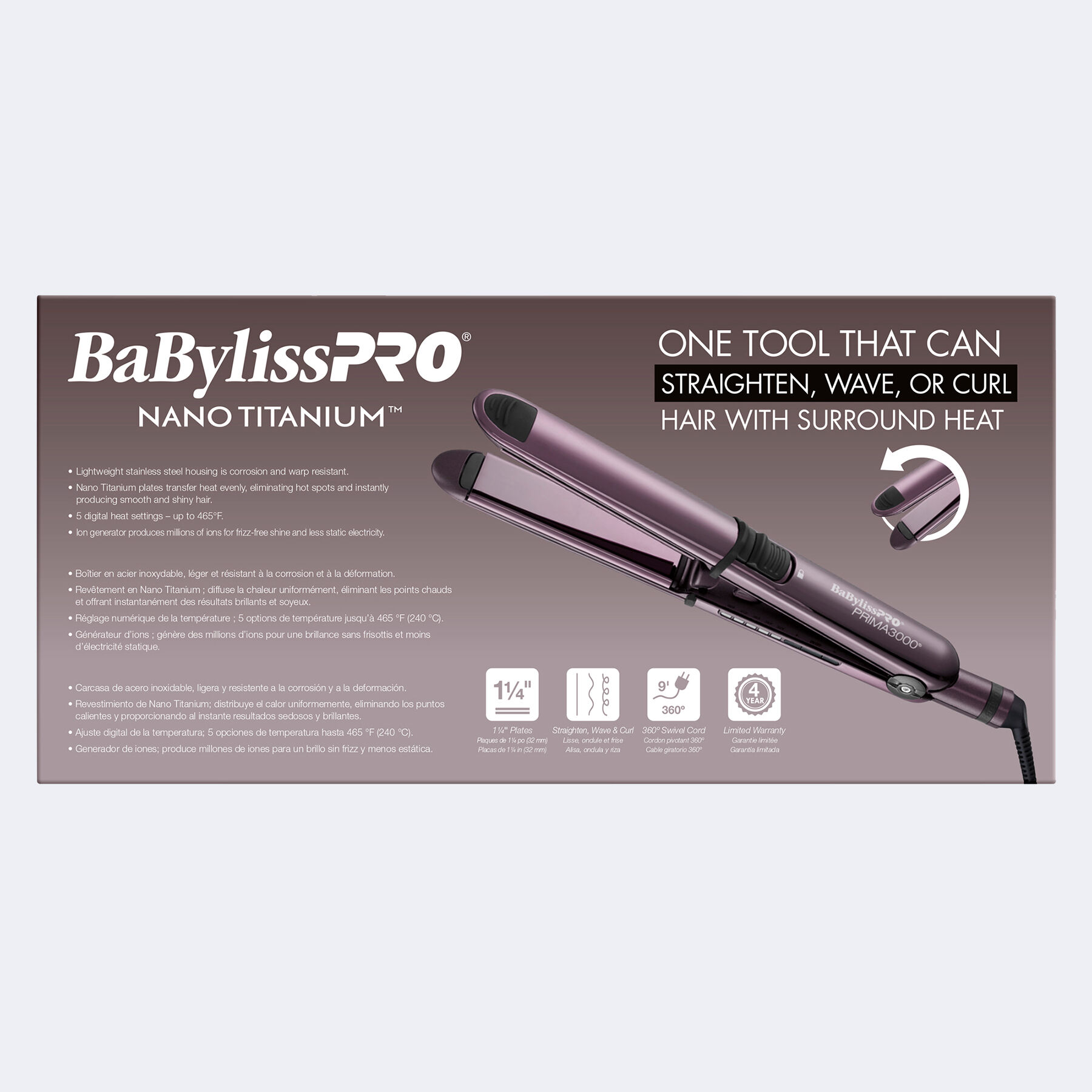Babyliss pro straightener and curler top