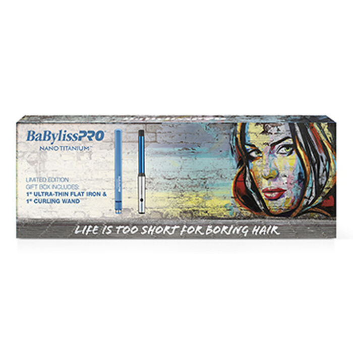 BaBylissPRO® Nano Titanium™ Limited Edition Gift Box (Flat Iron & Curling Wand), , hi-res image number 0